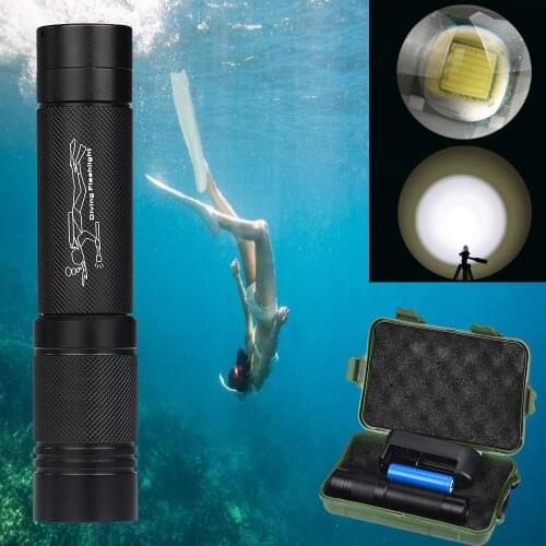 100m Waterproof Xmlt6 Led Diving Scuba Flashlight Torch 18650+charger High-quality And Ultra-bright Diving Flashlight Outdoor