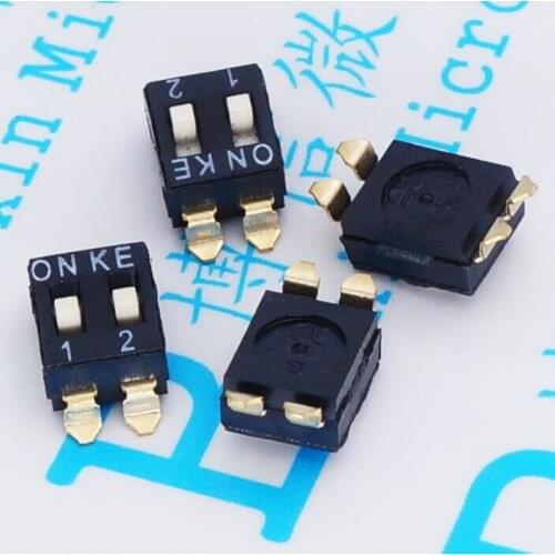 100Pcs/Lot 2.542 Bit 4 Bit Dsic02Lsget Patch Dial Switch Original Toggle Switch