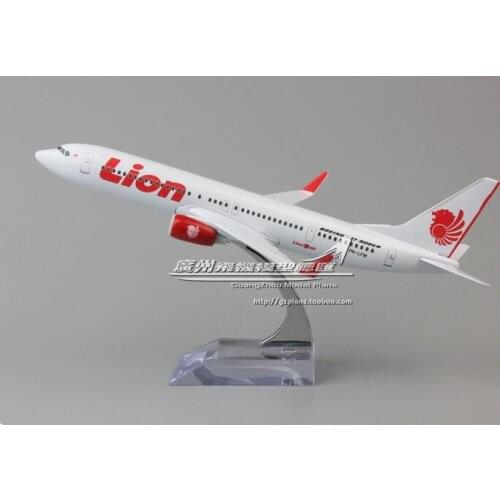 19cm Collectible Airplane Model Indonesia Airways Lion Airline Aircraft Alloy Plane Model Diecast Souvenir Vehicles Gift Toy