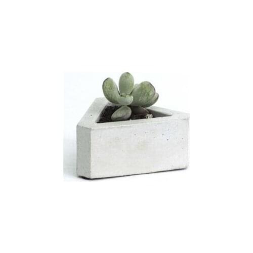 Cement concrete geometry Triangle 3d miniature flower machine multi - meat cement pot personalized creative mold