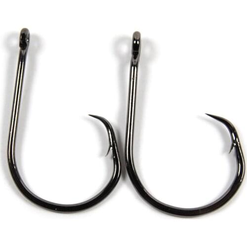 50pcs Circle Hook for Fishing High Carbon Steel Soltwater Fishhook 1 1/0 2/0 3/0 4/0 5/0 6/0 7/0 8/0 9/0 10/0 Sea Fishhook