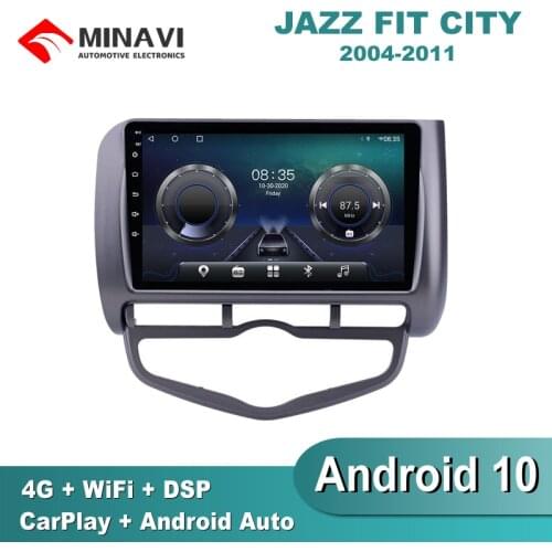 10'' Android9 For Fit Jazz 2004/2005/2006/2007/2008 Car Radio Multimedia GPS Navigation Navi Player Auto Stereo WIFI 2 din