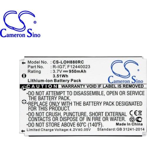 CameronSino for HARMON KARDON TC30 for LOGITECH Harmony 720 720 Remote 885 Remote 900 for MONSTER AVL300 AVL300s battery