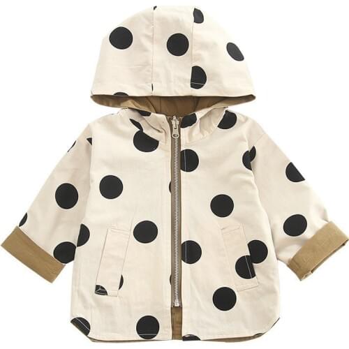Baby Kids Jacket Coat Toddler Wear On Both Side Windbreak Autumn Kids Trench Coat Outerwear Baby Boys Girls Clothes
