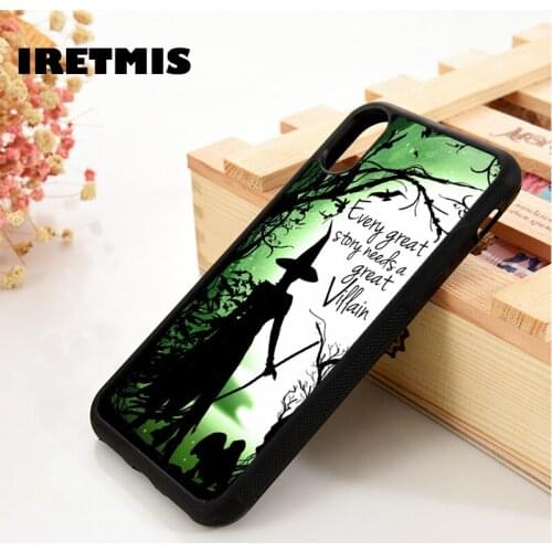 Iretmis 5 5S SE 6 6S Soft Silicone phone case cover for iPhone 7 8 plus X Xs 11 Pro Max XR Wicked witch magic quote phrase moon