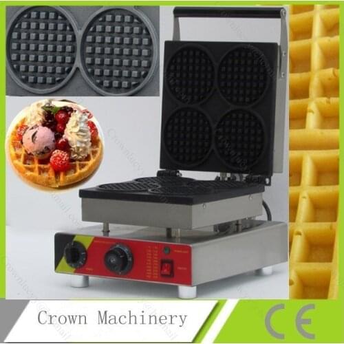 Round shaped Belgium Commercial waffle maker; Waffle iron