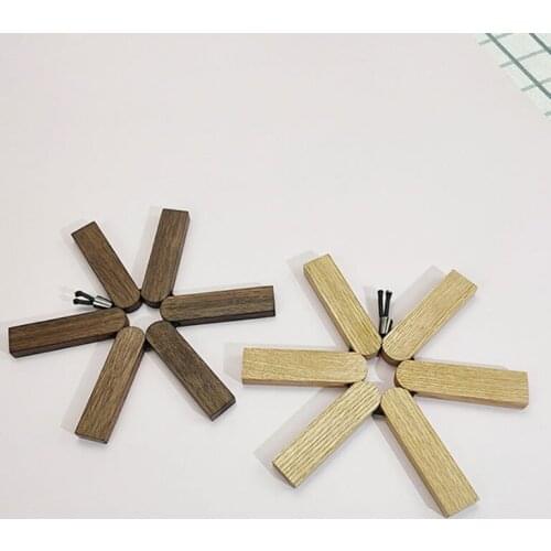 Kitchen Non-slip Folding Wooden Insulated Mat Heat Resistant Cushion Pad Trivet Pan Placemat Kitchen Heat Insulation Pad Holder