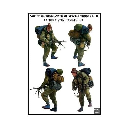 1/35 scale die-cast resin white model Soviet intelligence special forces soldier model requires manual coloring model