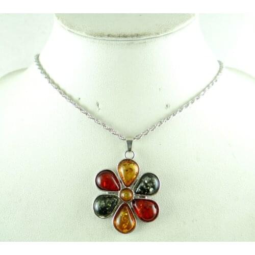 The New Fashion Precious Modernist teardrop golden honey pressed Ambers Pendant Necklace jewellery making A23