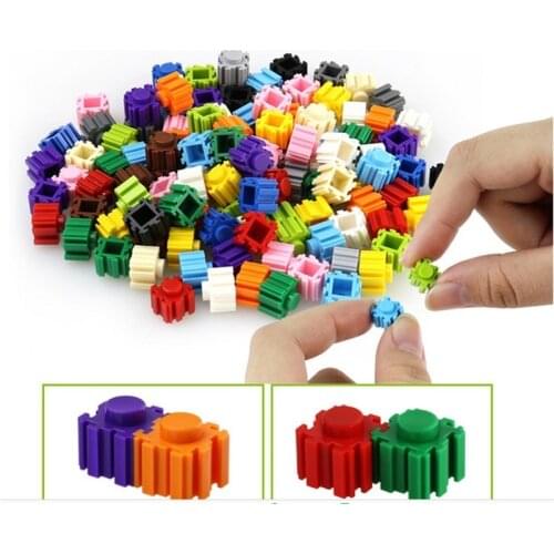 Plastic Connection Blocks Bulk Packing Bricks DIY Pixel Building Toys Auction Figure Children Educational Gift