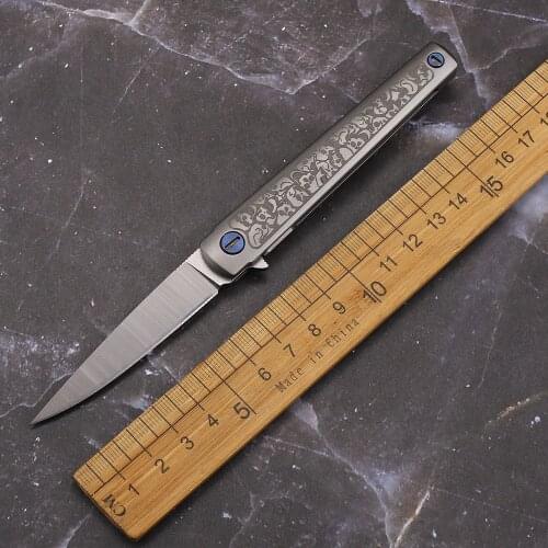 OEM M390 Blade Front AndBackTC4 TitaniumAlloyTacticalOutdoor Camping Hunting FIshing Pocket Survival Knife