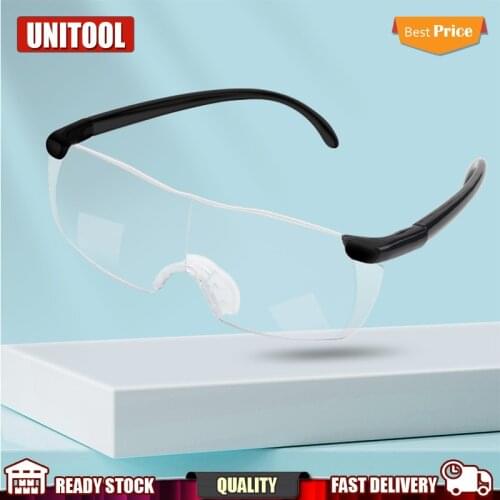 Portable 250 Degree Magnifier Eyewear 1.6x Magnifier For Embroidery Large Reading Magnifier Headband Lupa