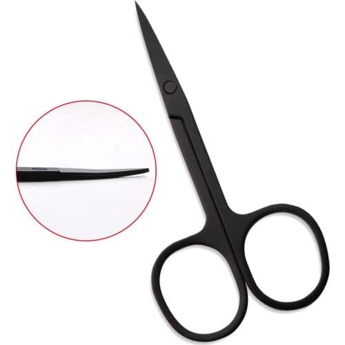 DIY Professional Stainles Nails Eyebrow Nose Eyelash Cuticle Trimmer Epilator Scissor Manicure Tool Curved Pedicure Scissors