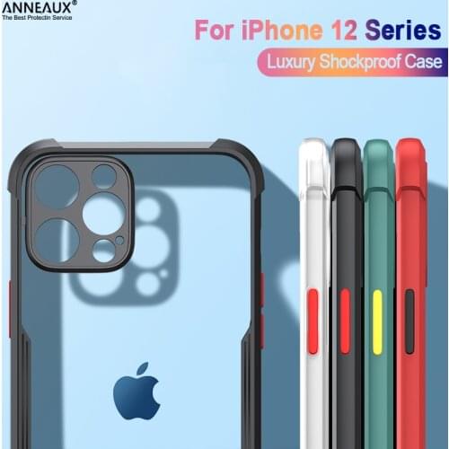 Shockproof Transparent Phone Case For iPhone 11 12 11Pro Max XR XS Max X XS 7 8 Plus 12 Pro SE 2020 Camera Protection Back Cover