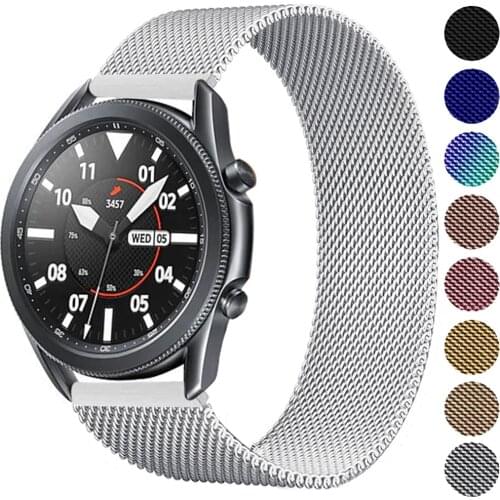 Milanese Loop Strap For Samsung Galaxy Watch 3 45MM 41MM 46/42MM/Active 2 40MM 44 Gear S3 20MM 22MM Bracelet Huawei GT/2/2e Band
