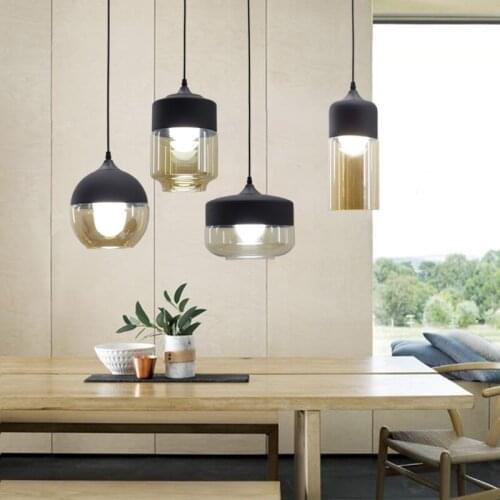 Modern Design Glass Bottle Pendant Light Restaurant Bedroom Balcony Aisle American Nordic Style Hanging Lamps hanglamp