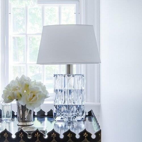 Version lead-free crystal living room bedroom study villa designer personality simple bedside decorative table lamp