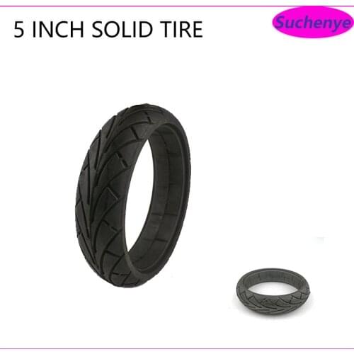 High quality 5 inch Solid Tyre Fast wheel F0 Jackhot Nes Carbon Fiber Scooter Solid Tire