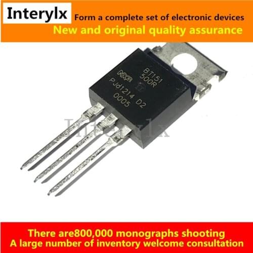 10PCS BT151-500R One-way Thyristor 7.5A/800V BTA12-600B The Bidirectional Thyristor 12A/600V TO-220