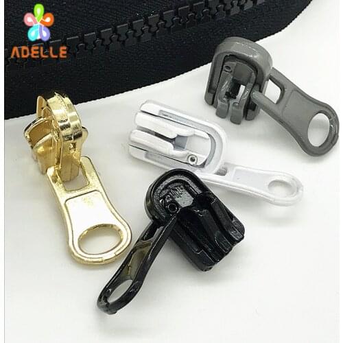 10pcs Plastic resin Zipper Slider NO.5 Auto Lock reversible double face Rotate Zip Slider Professional 4 colors free shipping