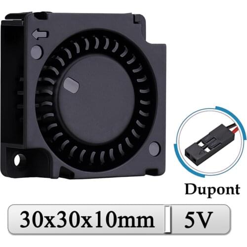 2Pcs Gdstime DC 5V Blower 30x30x10mm Dual Ball Brushless Cooling Fan 30mm 3010 Dupont Connector Micro Laptop Turbo Blower Cooler