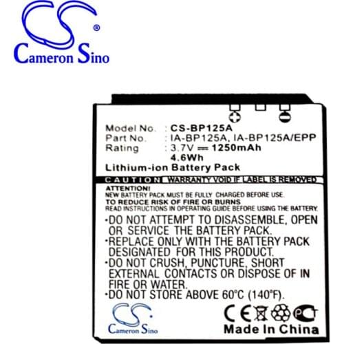 Cameron Sino 1250mah battery for SAMSUNG HMX-M20 M20SP Q10 Q20 BP125A Q10EDC T11BP QF30 AD43-00197A Camera Battery