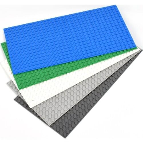 Base Plate for Small Bricks 16*32 Dots Baseplate Board Plate Parts Baseboard DIY Building Blocks Educational Toys For Children