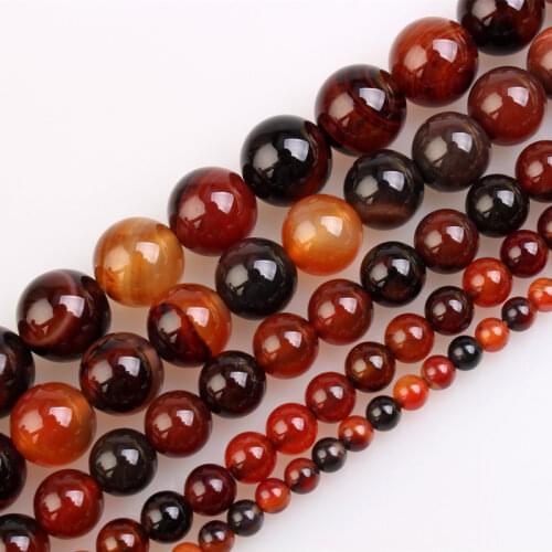 4 6 8 10 12mm Natural Dream Lace Agate Beads Round Semi Precious Gemstone Loose Beads for Jewelry Making Strand 15 Inch