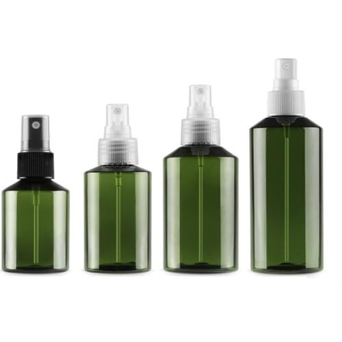 50-500ml High Quality Spray Bottle Green Plastic Sprayer Bottle Refillable Travel Perfume Water Bottle Dispenser Cosmetic Bottle