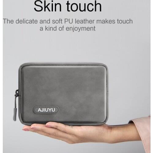 Laptop Sleeve Bag For Macbook 13 13.3 14 15 15.4 inch Leather Notebook PC Digital Accessories Organizer Bag 6 inch Case Cover