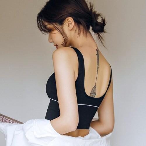 Women Sports Bra Female High Elastic Vest Bottoming Gathered Bra Wild Strap Seamless Sports Vest Yoga Wrapped Chest 2020 Top