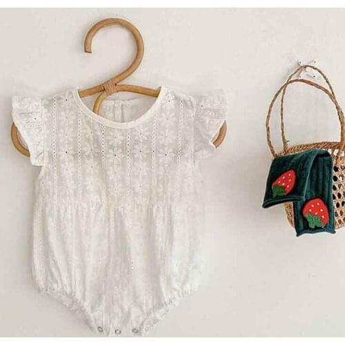 Summer Baby Jumpsuits Girls Clothes Summer Flying sleeve Baby Girls Clothing Baby Bodysuits Cute Infant Clothing