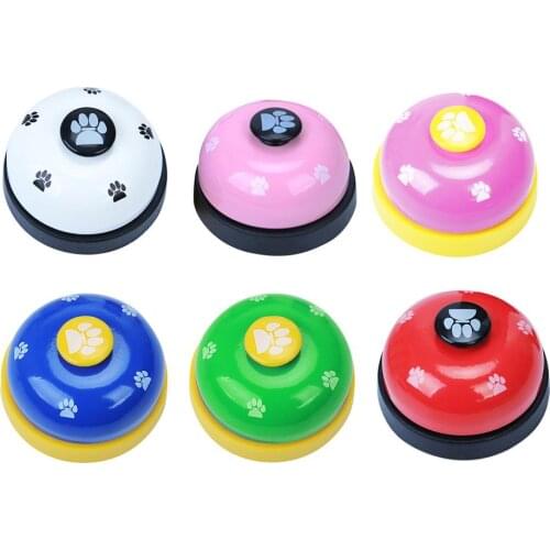 Interactive Dog Toy Pet Bell Training Bell Respond Puppy Feeding Metal Meal Bell Cat Dog Bell Pet Training Supplies