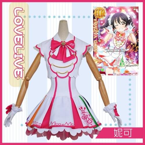 [Customized] 2018 Amine Lovelive Nico Yazawa Arcade Game 4 Cosplay Custome SJ Uniform For Halloween Free Shipping New STOCK