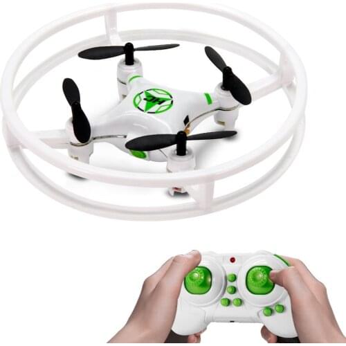 HC615 Durable Protective Bull Nano Drone UFO RC Quadcopter 2.4GHz 4 Axis Gyro RC Aircraft Mini Helicopter w/ 3D Flip Flash Light