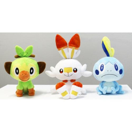 2019 New PC Sobble Plush Doll Stuffed Toy Sword Shield 10" Kid Gift