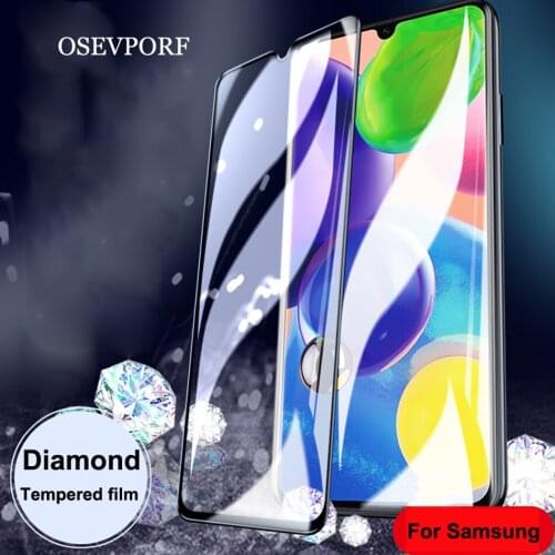 OSEVPORF Tempered Glass For Samsung Galaxy A10 A20 A30 A40 A50 A70 For Samsung M20 J6 J8 J4 A8 Plus A20 E Full Cover Glass Film