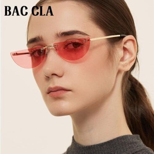 Luxury Fashion Half Frame Sunglasses Ladies Frameless Frameless Sunglasses Glasses Eye Mask Shadow Glasses Retro Toad Sunglasses