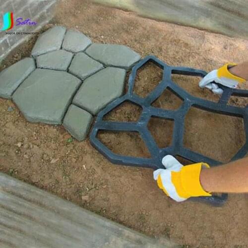 Garden tool Cement Path-Mate DIY Stone Pavement Tools for Making Pathways for Your Garden / Plastic PP Paving Mold O0007