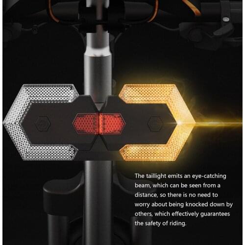 Bike Light Wireless Smart Remote Control Bike Turn Signals Front and Rear Light MTB Bike Taillight Bicycle Safety Warning Lights