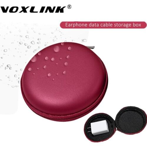 VOXLINK Mini Headphone Bag Lightweight Zipper Storage Bag Earbud Pouch for Headphone Memory Card USB Flash Drive USB Cable Boxes