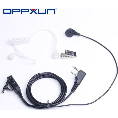 Walkie Talkie PTT Mic Earpiece for Kenwood BaoFeng UV-5R Accessories BF-888s UV-82 TG-UV2 Plus Acoustic Headset Air Tube UV-5RA