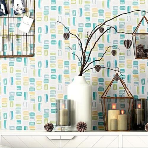 Wellyu Literary modern minimalist candy color bedroom living room children room Nordic style ins wallpaper papel de parede