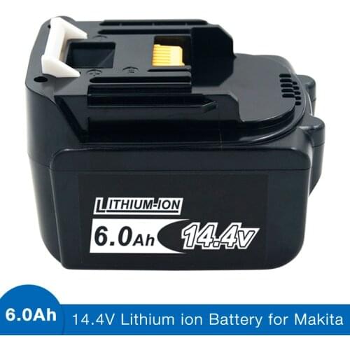 1/2/3pcs 6000 mAh BL1460 Li-ion Replacement for Makita 14.4V Battery BL1430 BL1440 LXT200 BDF340 BDF343 TD131D Power tools