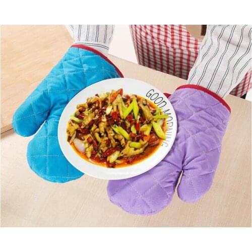 1PC Cotton Oven Glove Heatproof Mitten Kitchen Cooking Microwave Oven Mitt Non-slip Glove Thickening NX 037