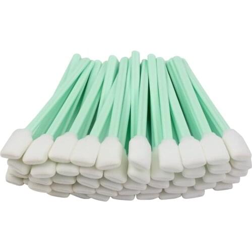 100pcs 5.1" Square Cleaning Swab Sticks For Solvent Format Inkjet Printer Roland