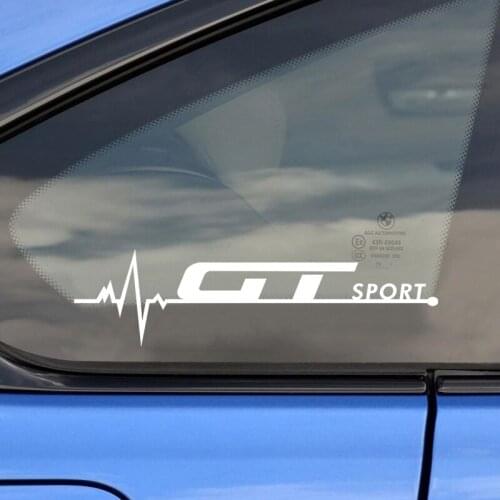 2PCS/Set Car Sticker Side Window GT sport DIY decoration PVC Decal For Ford KIA BMW Volkswagen Honda Racing Accessories