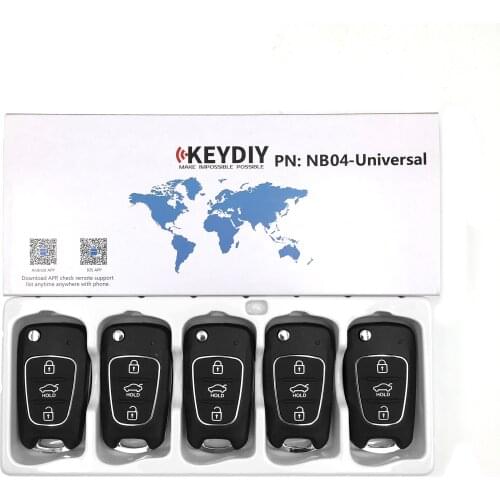 3/5PCS/lot Multi-functional Universal Remote Key for KD900 KD900+ URG200 NB-Series KEYDIY NB04 (all functions Chips in one key)