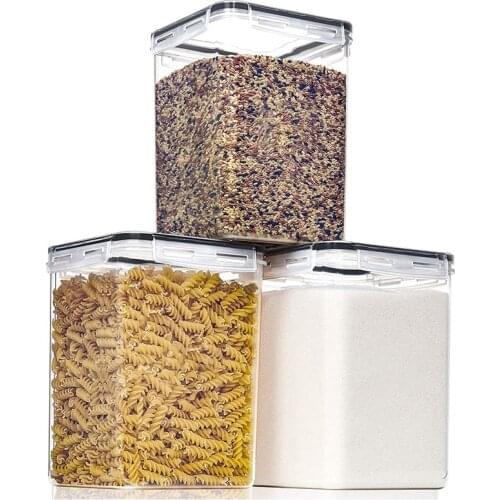 Food Storage Containers with Lids Airtight for Flour, Sugar, Baking Supply and Dry Food Storage, 3PCS