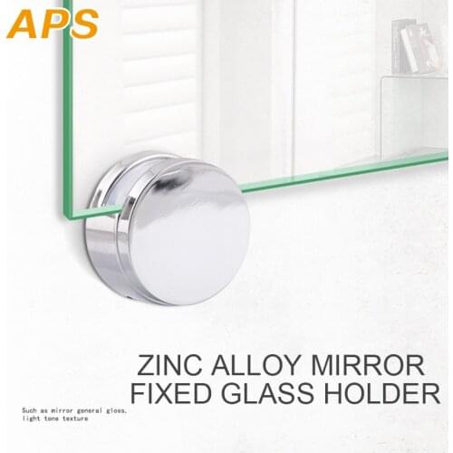 4 Pcs 27*27*14mm Glass Clamp Bathroom Mirror Clips Zinc Alloy Glass Clip Brackets Holder Cabinet Clips Glass Shelf Bracket